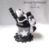 Black and White Top Hat Hypno-Kitty Felt Parfait - Image 4