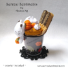 Autumn Pumpkin Pie Cat Felt Dessert - Image 3