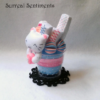 Cotton Candy White Cat Parfait - Image 3