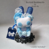 Winter Blue Panda Felt Cupcake
