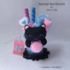 Cotton Candy Black Cat Parfait